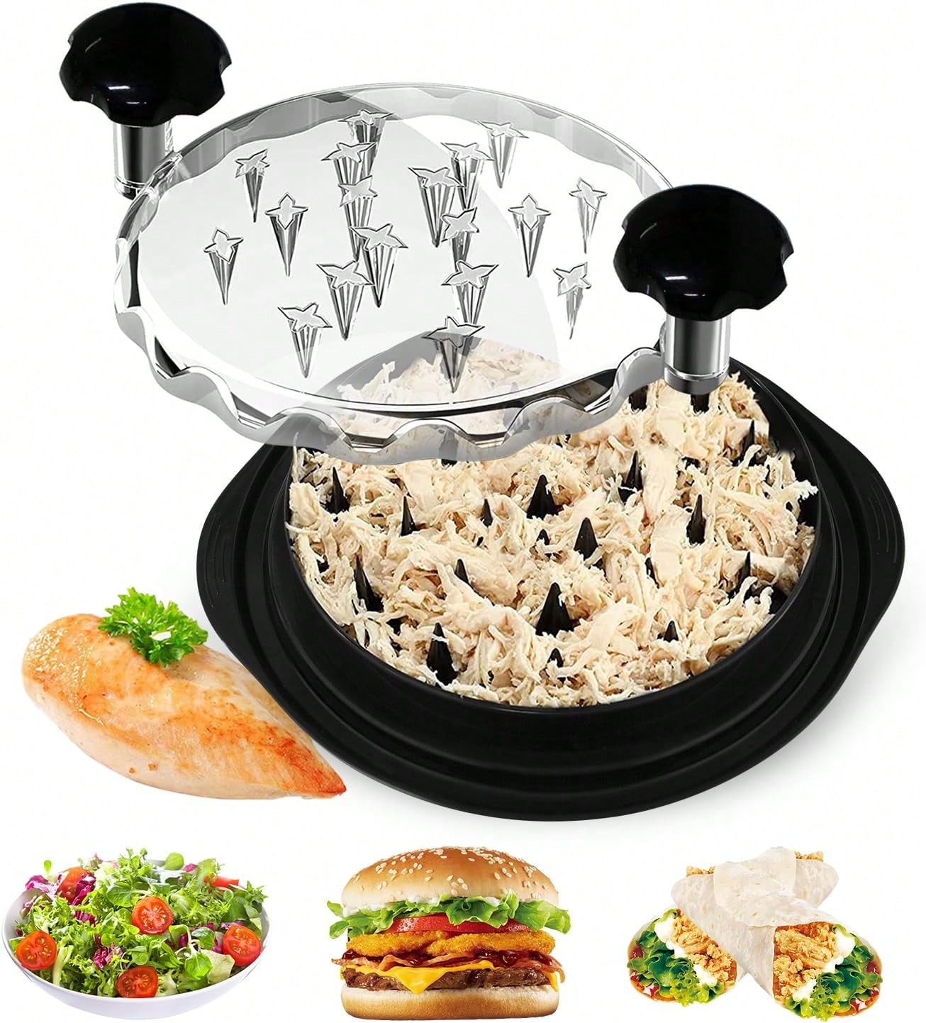Meal Prep Chef - Chefy Ergonomic Manual Chicken Shredder Easy