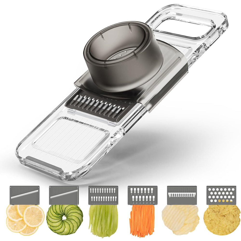 LMETJMA 6 in 1 Multifunctional - đánh giá và giá Mandoline Slicer Guard