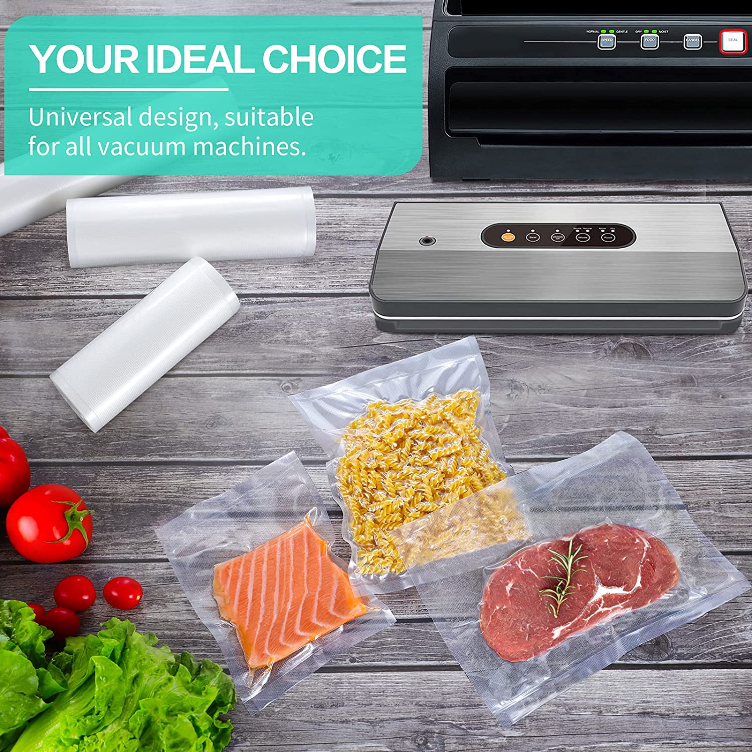 Kitchen Bags For Vacuum Food V - đánh giá và giá Meal Prep Vacuum Seal