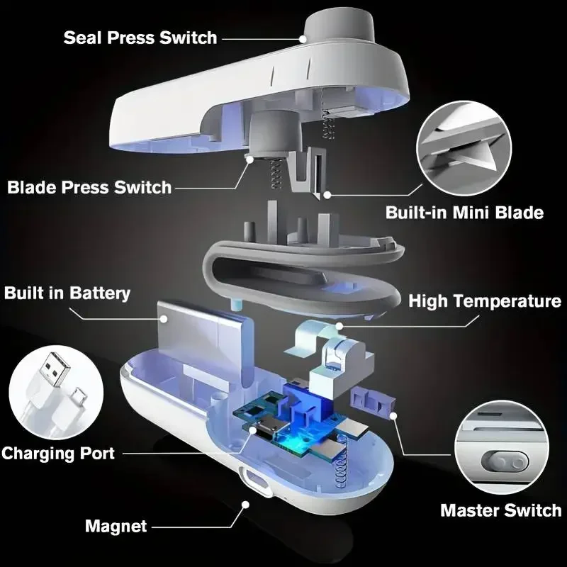 Mini Sealer 2 in 1 Sealing Cut - đánh giá và giá Meal Prep Vacuum Seal