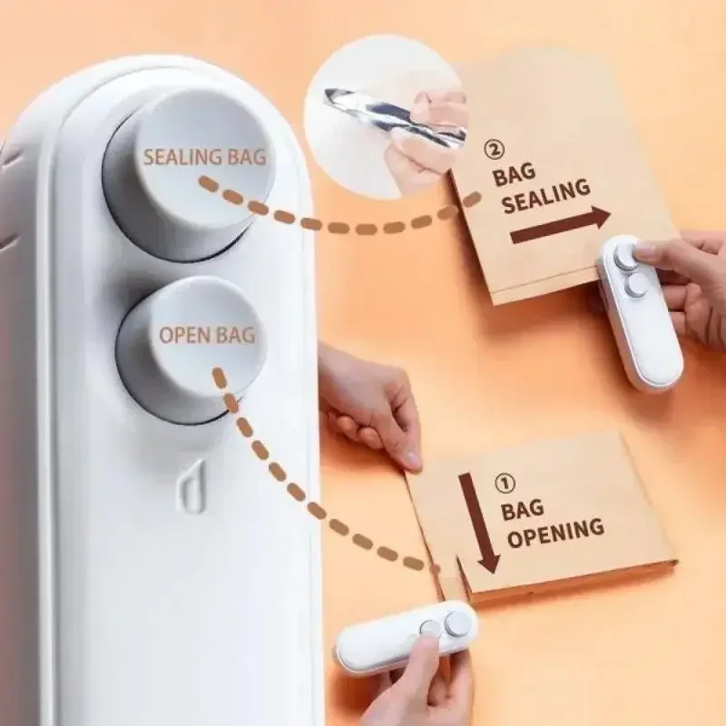 Mini Sealer 2 in 1 Sealing Cut - đánh giá và giá Meal Prep Vacuum Seal
