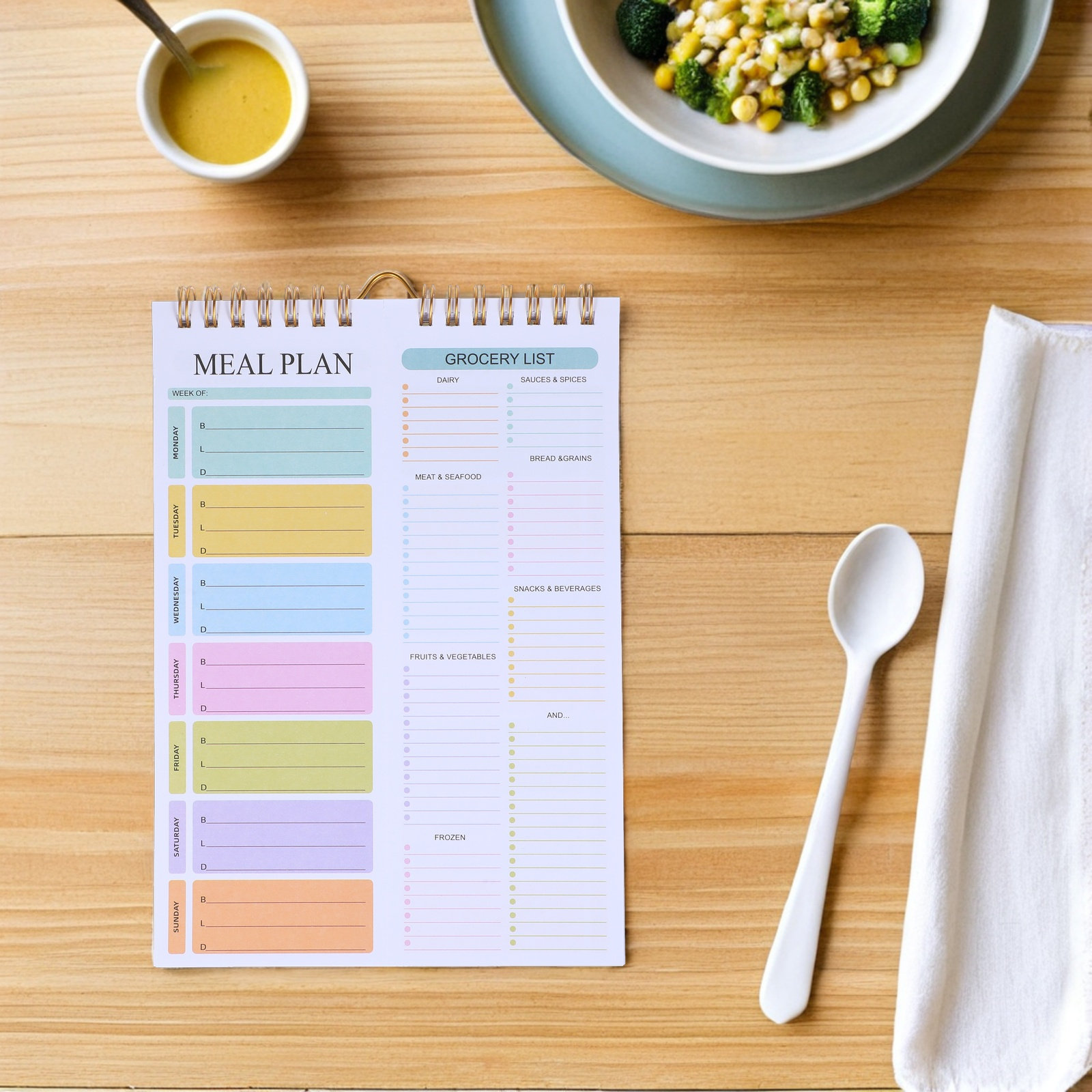 Weekly Meal Planner Notebook A - đánh giá và giá Meal Prep Grocery List