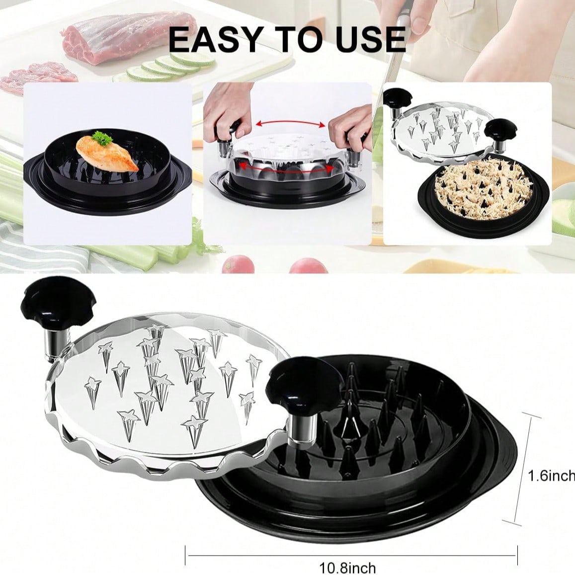Chefy Ergonomic Manual Chicken - đánh giá và giá Meal Prep Chef