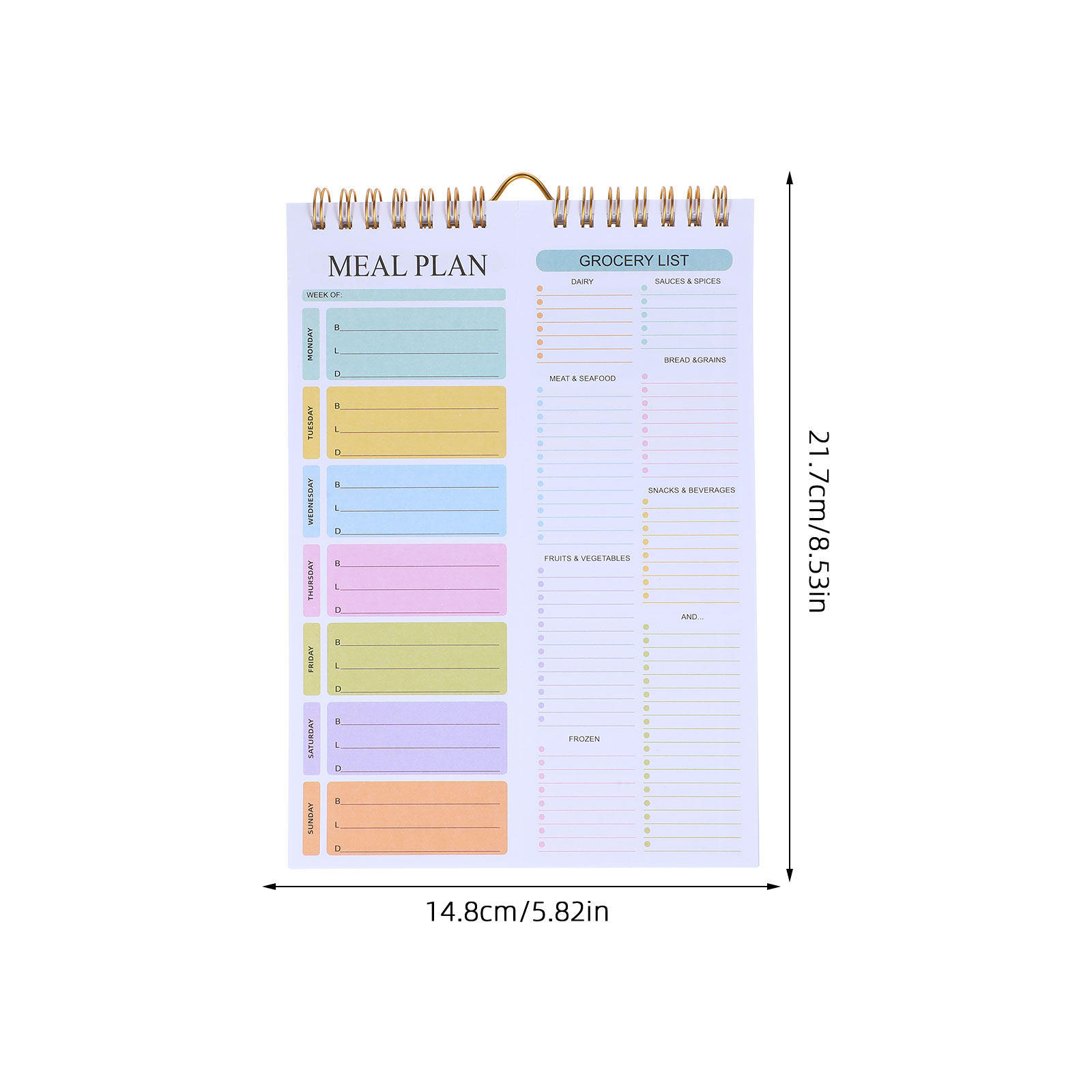 52Sheets Weekly Meal Planner N - đánh giá và giá Meal Prep Grocery List